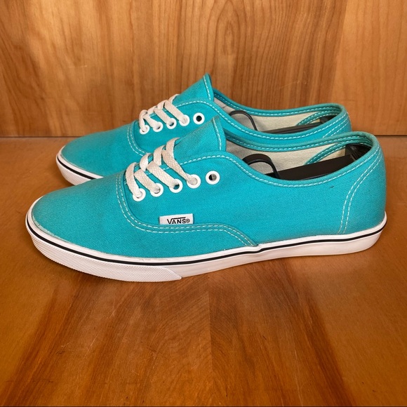 Womens 7.5 Vans Authentic Skate Shoe Low Teal SEF0506 - Picture 3 of 9